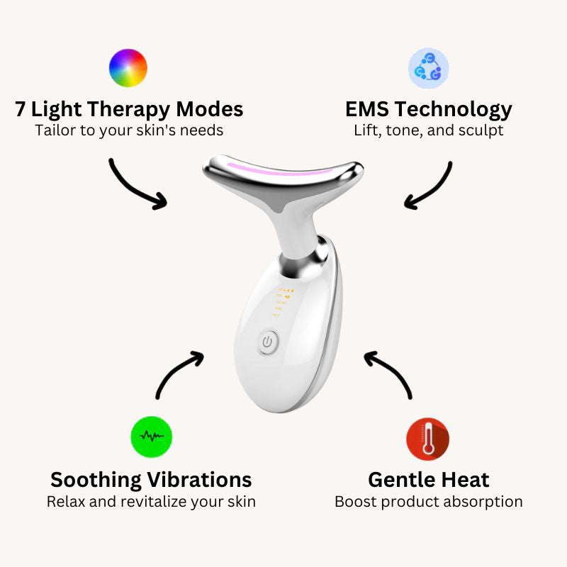 Qwirlo™ 7-in-1 Light Therapy Face Massager